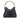 Black Gucci Calfskin Bamboo Diana Satchel
