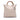 White Gucci Tall Leather Bamboo Shopper Tote Satchel