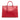 Red Prada Large Saffiano Lux Galleria Double Zip Satchel