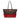 Brown Fendi Medium Pequin Canvas Roll Tote