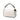 White Fendi Zucca Embroidered Canvas Baguette Satchel