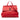 Red Gucci Large Calfskin Bamboo Daily Satchel