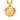 Gold Chanel CC Gold Plated Round Mirror Pendant Necklace