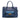 Blue Prada Saffiano Lux Galleria Double Zip Front Pocket Satchel - Designer Revival