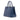 Blue Prada Saffiano Lux Galleria Double Zip Front Pocket Satchel - Designer Revival
