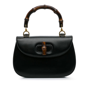 Black Gucci Bamboo Night Handbag - Designer Revival