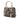 Beige Burberry Smoked Check Coated Canvas Satchel