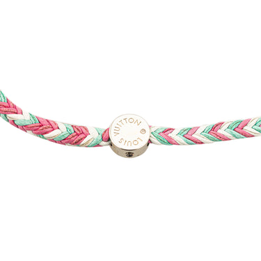 Pink Louis Vuitton Friendship Leather Bracelet