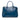 Blue Prada Medium Saffiano Vernice Galleria Double Zip Satchel