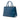 Blue Prada Medium Saffiano Vernice Galleria Double Zip Satchel