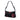 Black Prada Tessuto Floral Stampato Pochette Shoulder Bag
