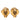 Gold Chanel Gold Plated Triple CC Faux Pearl Clip On Earrings