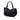 Black Prada Vitello Daino Trimmed Tessuto Handbag