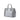 Gray Prada Large Bicolor Saffiano Lux Galleria Double Zip Satchel