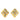 Gold Chanel Gold Plated Diamond Crystal Clip on Earrings