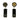 Black Chanel Resin CC Bar Drop Earrings