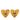 Gold Chanel CC Gold Plated Heart Clip On Earrings