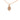 Gold Hermès Mini Rose Gold Plated Maillon Pendant Necklace