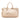 Beige Prada Soft Calf Double Zip Satchel