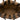 Brown Fendi Straw Pecan Striped Beach Tote