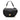 Black Chanel CC Chevron Lambskin Round Flap Satchel