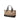 Beige Burberry Haymarket Check Canvas Handbag