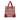 Red Prada Vitello Trimmed Tweed Flat Tote