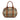 Brown Burberry Small Haymarket Check Coated Canvas Orchard Bowling Bag Satchel