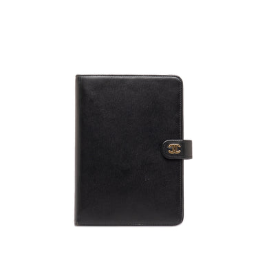 Black Chanel CC Notebook Cover - Designer Revival