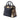 Black Burberry Medium Leather and House Check Sequin Banner Satchel
