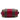 Red Fendi Zucca Trimmed Coated Canvas Mixed Media Boston Bag