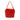 Red Bottega Veneta Nappa Intrecciato Cube Shoulder Bag