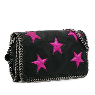 Black Stella McCartney Falabella Stella Star Crossbody Bag - Designer Revival