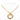 Gold Chanel Gold Plated Logo Loupe Magnifying Glass Pendant Necklace - Designer Revival