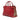 Red Burberry Medium Leather and House Check Banner Satchel
