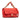 Red Chanel Small Lambskin Elegant Chain Single Flap Satchel - Designer Revival