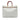 Brown Fendi Medium Canvas Sunshine Shopper Tote Satchel