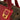 Red Fendi Leather and Studded Canvas Colorblock Chameleon Satchel - Designer Revival