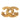 Gold Chanel CC Gold Plated Strass Pin Brooch