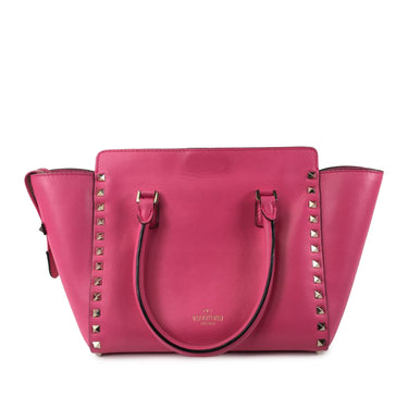 Pink Valentino Rockstud Leather Satchel