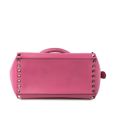 Pink Valentino Rockstud Leather Satchel