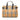 Beige Burberry Medium House Check Canvas Banner Satchel