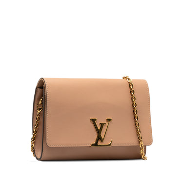Tan Louis Vuitton Chain Louise GM Shoulder Bag - Designer Revival