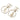 Gold Chanel Gold Plated CC Crystal Faux Pearl and No 5 Perfume Bottle Drop Push Back Earrings