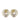 Silver Chanel Brass Cut Out Logo Round Clip On Earrings