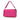 Pink Fendi Leather Selleria Baguette Satchel - Designer Revival