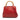 Red Gucci Small Calfskin Bamboo Shopper Satchel