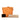 Orange Bottega Veneta Leather Intrecciato Crossbody - Designer Revival