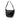 Black Burberry House Check Trimmed Leather Shoulder Bag