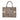 Brown Dior Mizza Medium Embroidered Canvas Leopard Book Tote